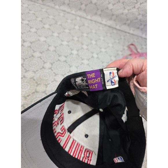 Vintage Chicago‎ Bulls 33 Hat NBA Basketball Embroidered Black Cap - Picture 9 of 10